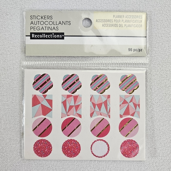 Lot Of Scrapbooking/Planner Accessories - Stickers Epoxy Shapes Button Brads - Picture 11 of 15